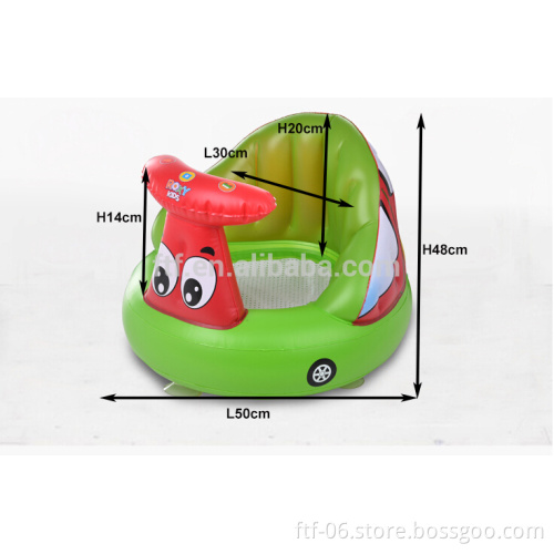 Inflatable cute baby bath chair, inflatable baby seat, cheap inflatable toy